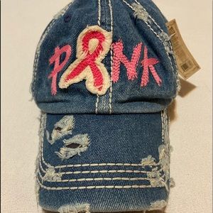 KBETHOS Vintage breast cancer awareness hat.